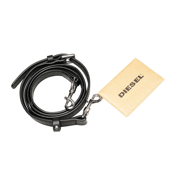 ディーゼル ブラック キャンバス レザー ハンドバッグ ショルダーバッグ 2WAY レディース DIESEL 【中古】