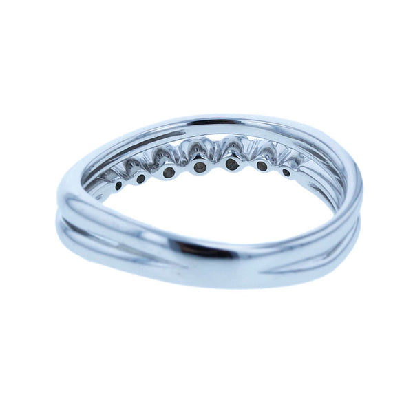 スタージュエリー K18WG ホワイトゴールド ダイヤ0.15ct リング 指輪 レディース STAR JEWELRY 9.5号 【中古】