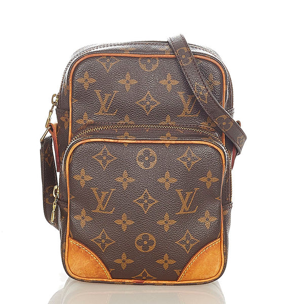 ルイ ヴィトン モノグラム アマゾン M45236 ブラウン PVC レザー 斜め掛け ショルダーバッグ レディース LOUIS VUITTON 【中古】