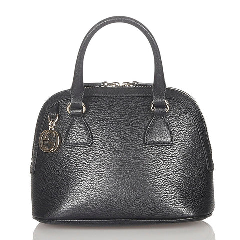 グッチ 449661 ブラック レザー ハンドバッグ ショルダーバッグ 2WAY レディース GUCCI 【中古】