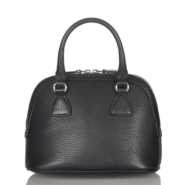 グッチ 449661 ブラック レザー ハンドバッグ ショルダーバッグ 2WAY レディース GUCCI 【中古】