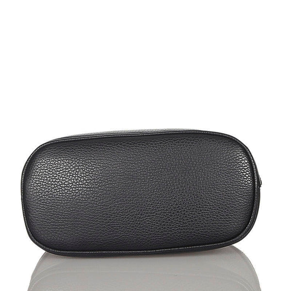 グッチ 449661 ブラック レザー ハンドバッグ ショルダーバッグ 2WAY レディース GUCCI 【中古】