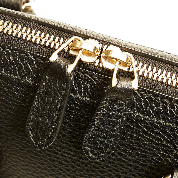 グッチ 449661 ブラック レザー ハンドバッグ ショルダーバッグ 2WAY レディース GUCCI 【中古】