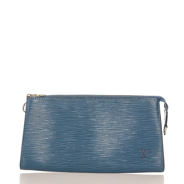 ルイ ヴィトン エピ アクセポ M52945 ブルー レザー ポシェット ショルダーバッグ レディース LOUIS VUITTON 【中古】
