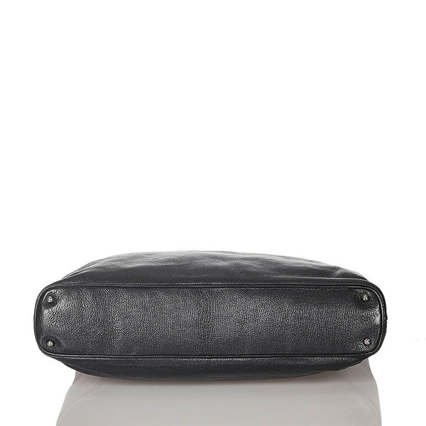 グッチ 113016 ブラック レザー トートバッグ レディース GUCCI 【中古】