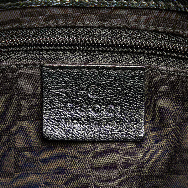 グッチ 113016 ブラック レザー トートバッグ レディース GUCCI 【中古】