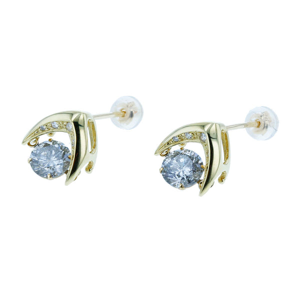 K18YG イエローゴールド ダイヤ0.80ct＆0.73ct ダイヤ0.02ct×2 ピアス レディース 【中古】