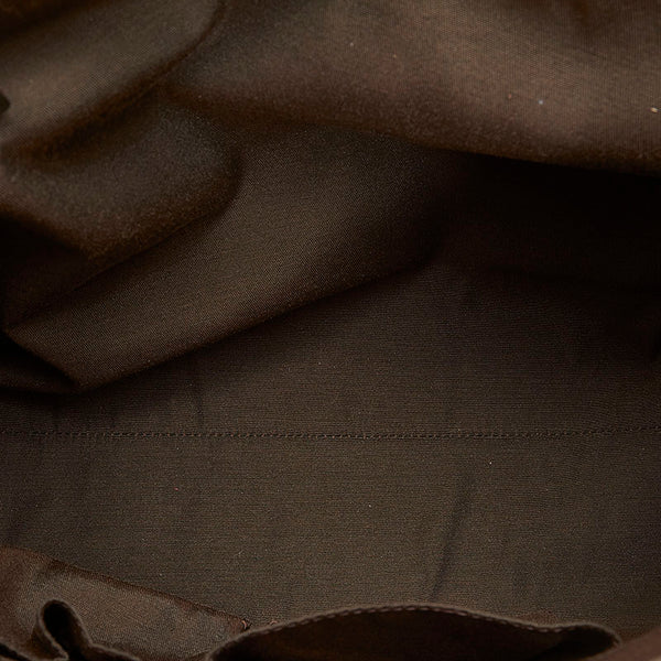 グッチ GGクリスタル 419689 ベージュ ブラウン PVC レザー トートバッグ レディース GUCCI 【中古】