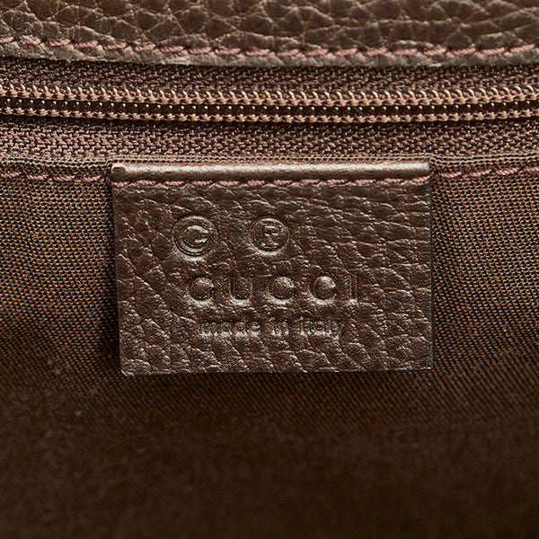 グッチ GGクリスタル 419689 ベージュ ブラウン PVC レザー トートバッグ レディース GUCCI 【中古】