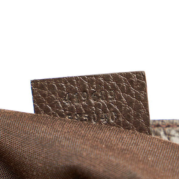 グッチ GGクリスタル 419689 ベージュ ブラウン PVC レザー トートバッグ レディース GUCCI 【中古】