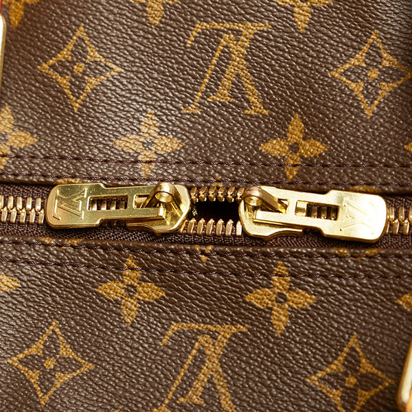 ルイ ヴィトン モノグラム キーポル 60 M41422 ブラウン PVC レザー ボストンバッグ トラベルバッグ レディース LOUIS VUITTON 【中古】