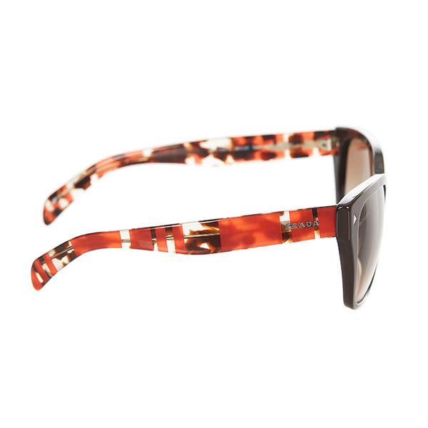 プラダ サングラス ブラウン レッド プラスチック レディース PRADA 【中古】
