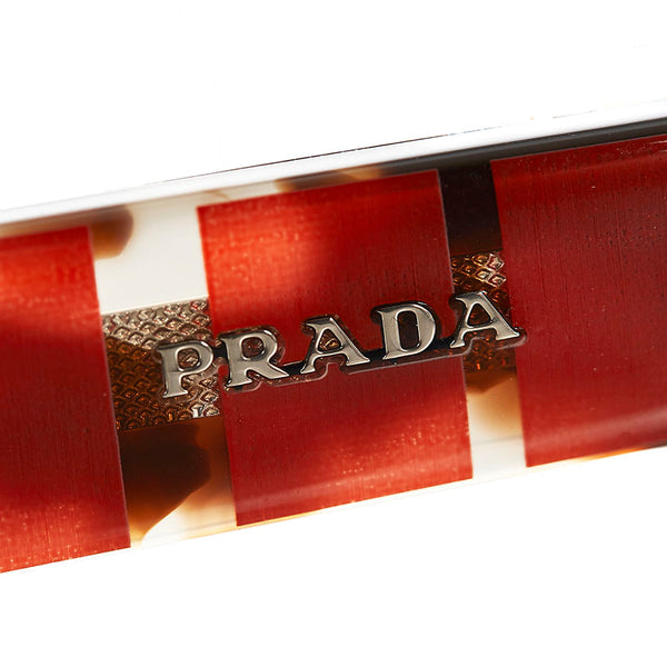 プラダ サングラス ブラウン レッド プラスチック レディース PRADA 【中古】