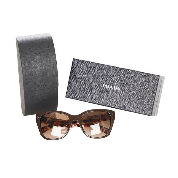 プラダ サングラス ブラウン レッド プラスチック レディース PRADA 【中古】