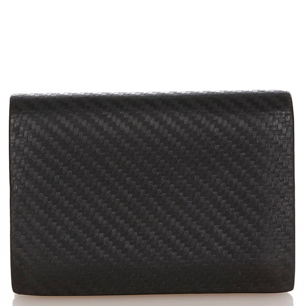 ダンヒル ブラック ブラウン レザー 名刺入れ メンズ Dunhill 【中古】