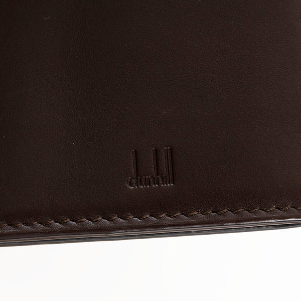 ダンヒル ブラック ブラウン レザー 名刺入れ メンズ Dunhill 【中古】