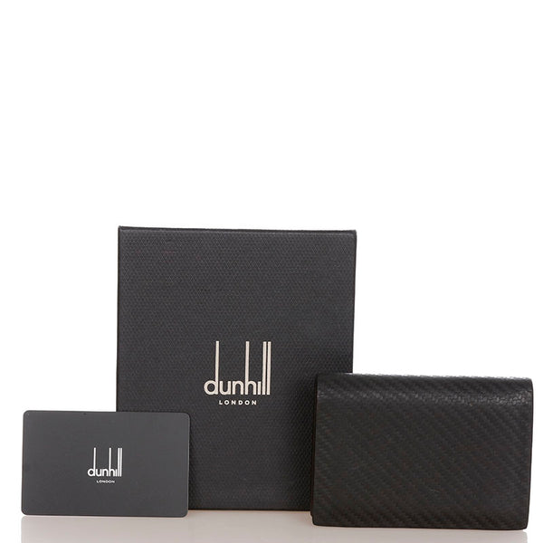 ダンヒル ブラック ブラウン レザー 名刺入れ メンズ Dunhill 【中古】