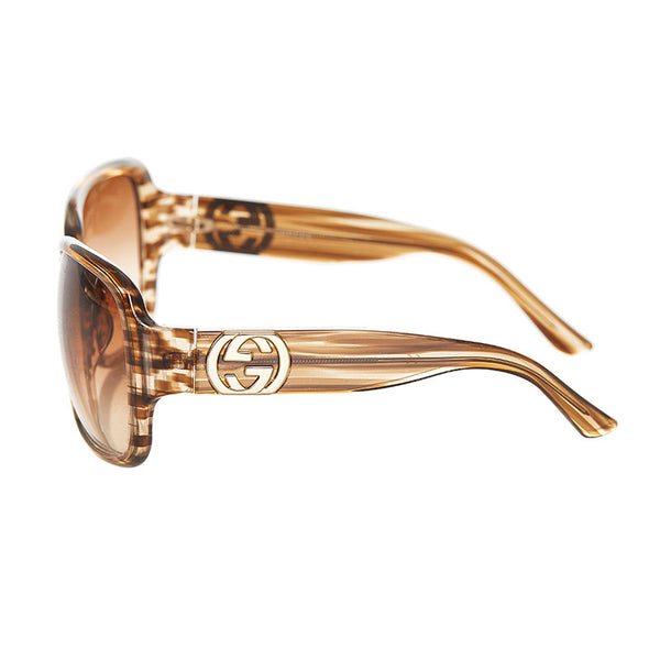 グッチ サングラス GG2993 ブラウン プラスチック レディース GUCCI 【中古】