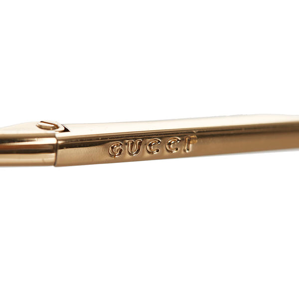 グッチ シルバー パープル メタル サングラス メンズ GUCCI 【中古】