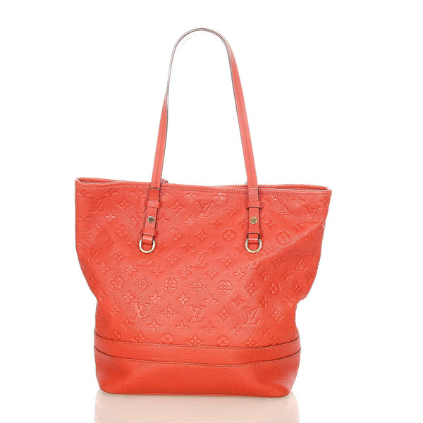 ルイ ヴィトン アンプラント シタディンPM  M40556 レッド レザー トートバッグ レディース LOUIS VUITTON 【中古】