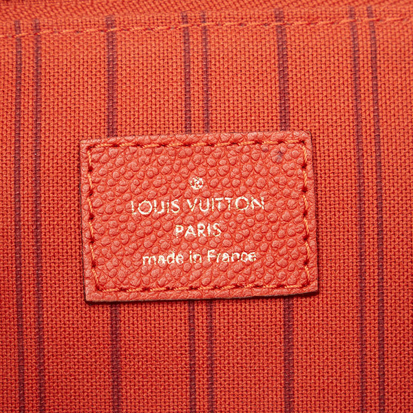 ルイ ヴィトン アンプラント シタディンPM  M40556 レッド レザー トートバッグ レディース LOUIS VUITTON 【中古】