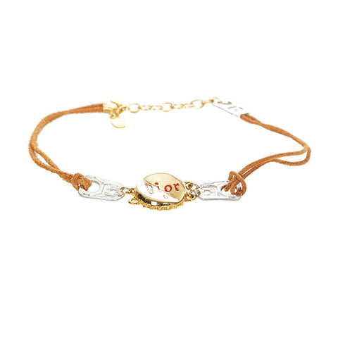 クリスチャンディオール ゴールド メッキ ボトルキャップモチーフ ネックレス レディース Christian Dior 【中古】