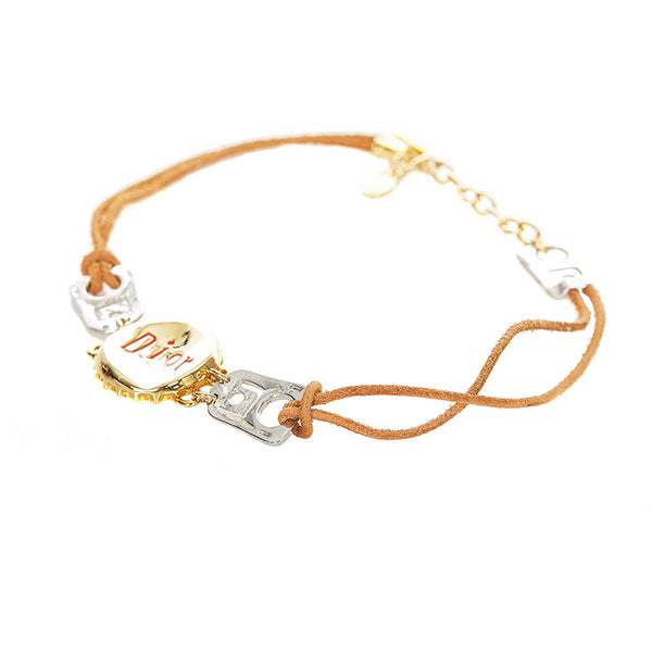 クリスチャンディオール ゴールド メッキ ボトルキャップモチーフ ネックレス レディース Christian Dior 【中古】