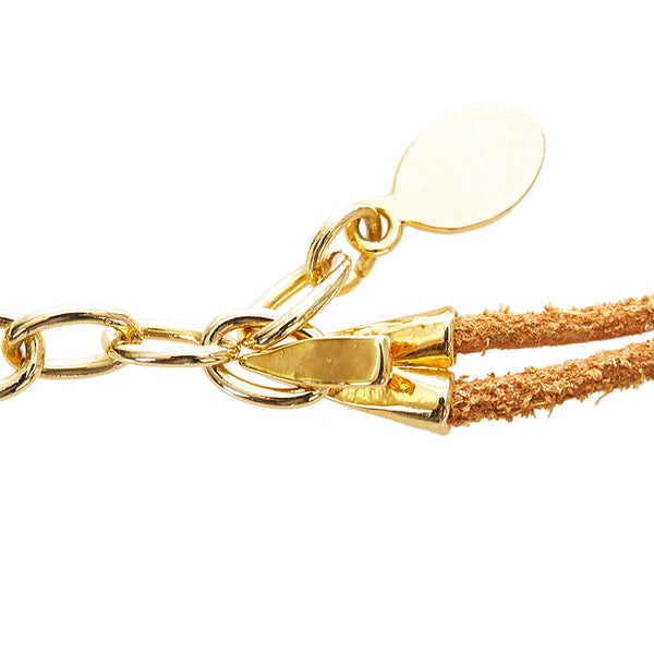 クリスチャンディオール ゴールド メッキ ボトルキャップモチーフ ネックレス レディース Christian Dior 【中古】