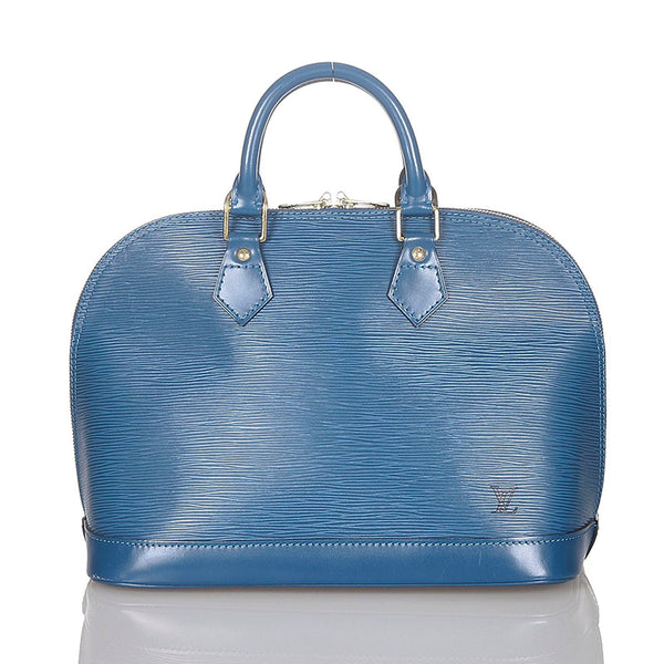 ルイ ヴィトン エピ  アルマ M52145 ブルー レザー ハンドバッグ レディース LOUIS VUITTON 【中古】