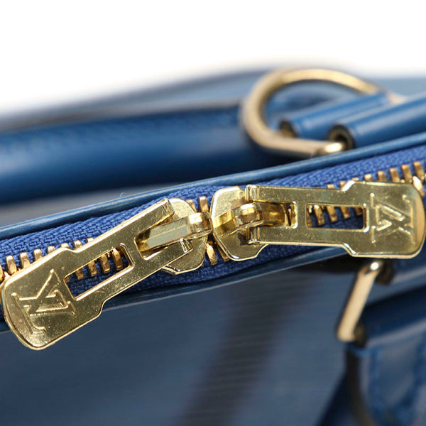 ルイ ヴィトン エピ  アルマ M52145 ブルー レザー ハンドバッグ レディース LOUIS VUITTON 【中古】