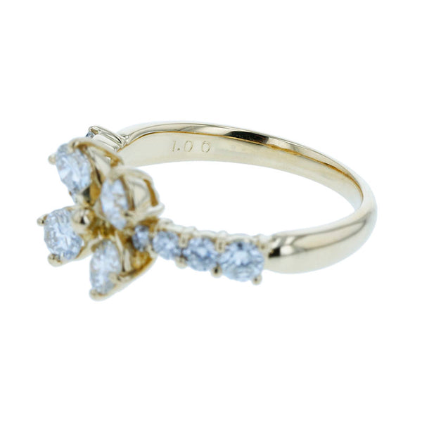 K18YG イエローゴールド ダイヤ1.00ct リング 指輪 レディース 11号 【中古】