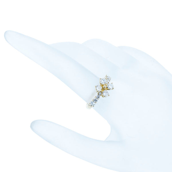 K18YG イエローゴールド ダイヤ1.00ct リング 指輪 レディース 11号 【中古】