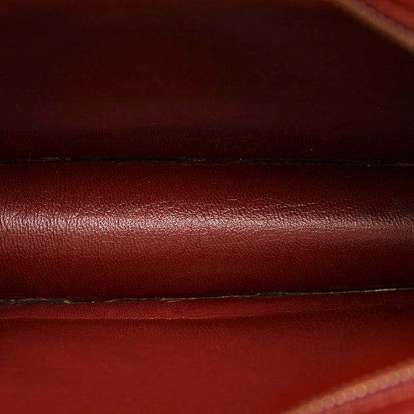 カルティエ マスト ボルドー レザー セカンドバッグ メンズ CARTIER 【中古】