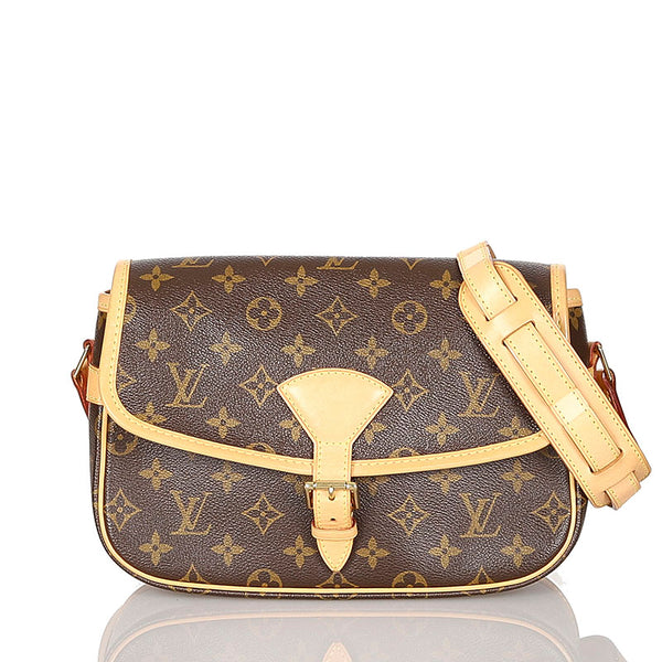 ルイ ヴィトン モノグラム ソローニュ M42250 ブラウン PVC レザー ショルダーバッグ レディース LOUIS VUITTON 【中古】