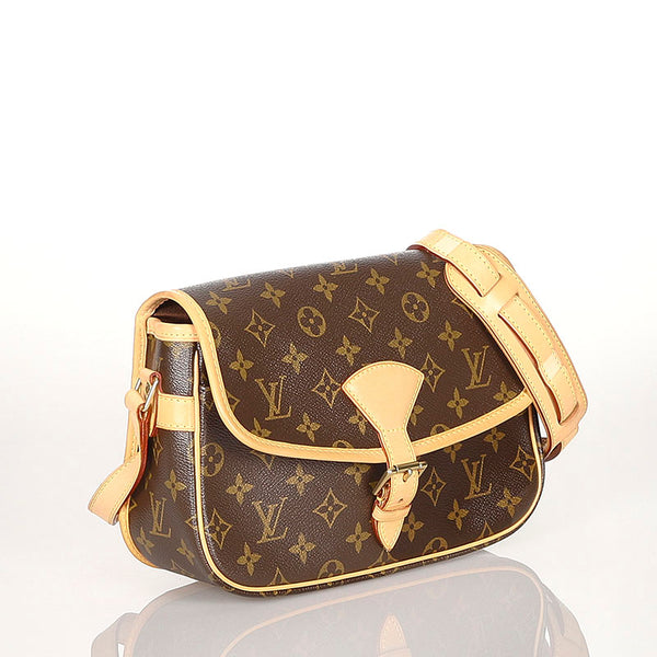 ルイ ヴィトン モノグラム ソローニュ M42250 ブラウン PVC レザー ショルダーバッグ レディース LOUIS VUITTON 【中古】