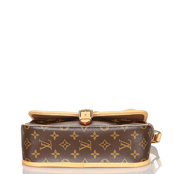 ルイ ヴィトン モノグラム ソローニュ M42250 ブラウン PVC レザー ショルダーバッグ レディース LOUIS VUITTON 【中古】