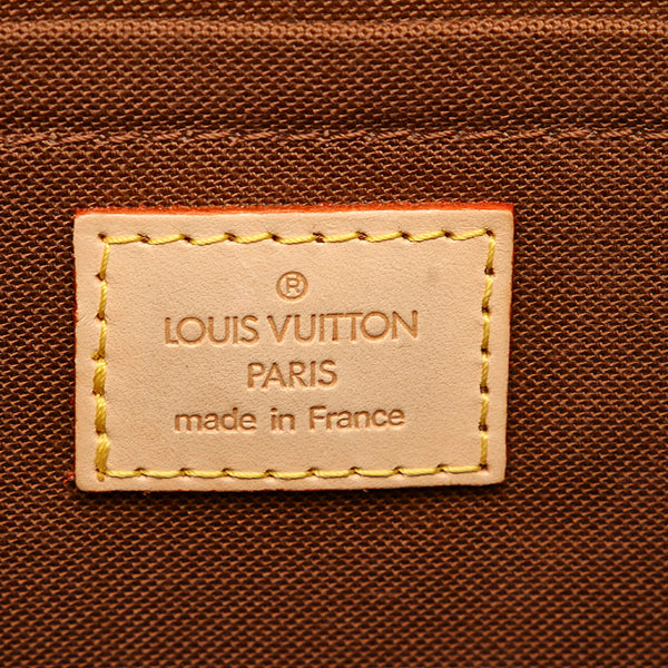 ルイ ヴィトン モノグラム ソローニュ M42250 ブラウン PVC レザー ショルダーバッグ レディース LOUIS VUITTON 【中古】