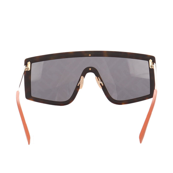 フェンディ サングラス M0076  ブラウン オレンジ メッキ レディース FENDI 【中古】