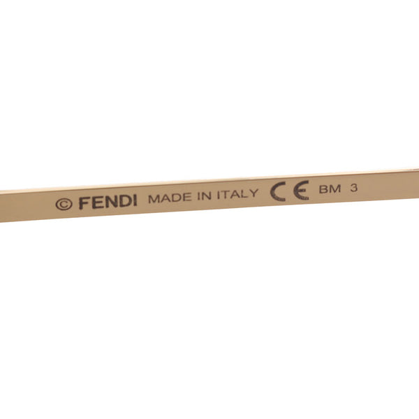 フェンディ サングラス M0076  ブラウン オレンジ メッキ レディース FENDI 【中古】