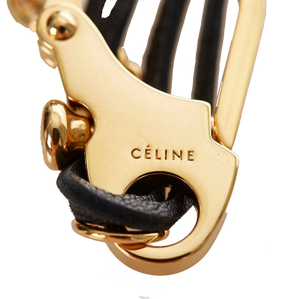 セリーヌ キーホルダー　 ゴルード/ブラック メッキ キーホルダー レディース CELINE 【中古】