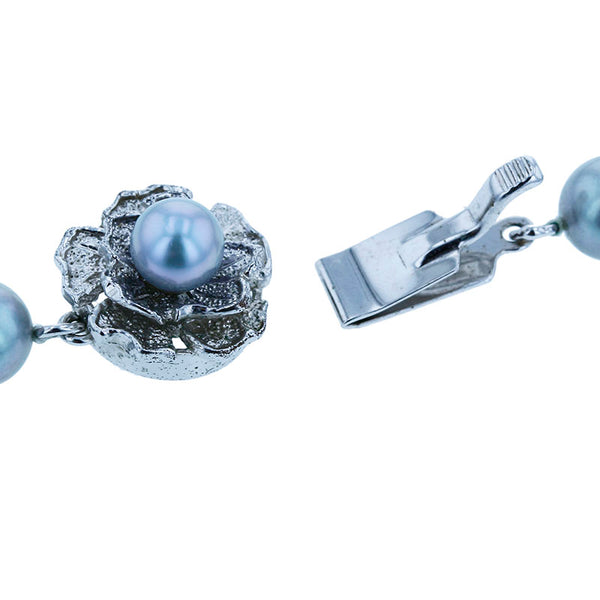 メタル アコヤパール7～7.5mm ネックレス レディース 【中古】