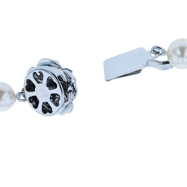 メタル アコヤパール7～7.5mm ネックレス レディース 【中古】
