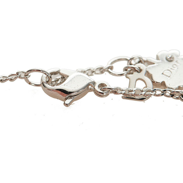 クリスチャンディオール シルバー メタル シェル ハート ブレスレット レディース Christian Dior 【中古】