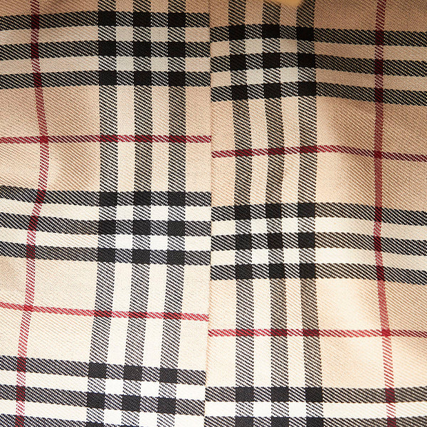 バーバリー ベージュ レザー ハンドバッグ レディース BURBERRY 【中古】