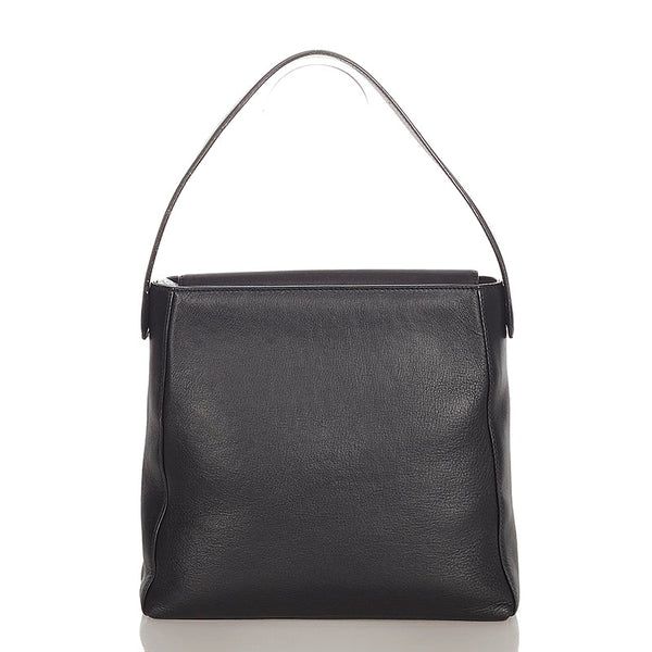 サルヴァトーレフェラガモ BZ-21 8220 ブラック レザー ハンドバッグ レディース Salvatore Ferragamo 【中古】