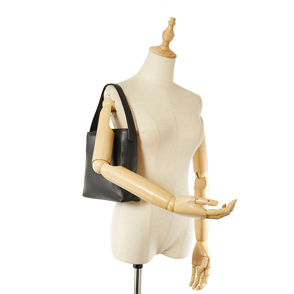 サルヴァトーレフェラガモ BZ-21 8220 ブラック レザー ハンドバッグ レディース Salvatore Ferragamo 【中古】