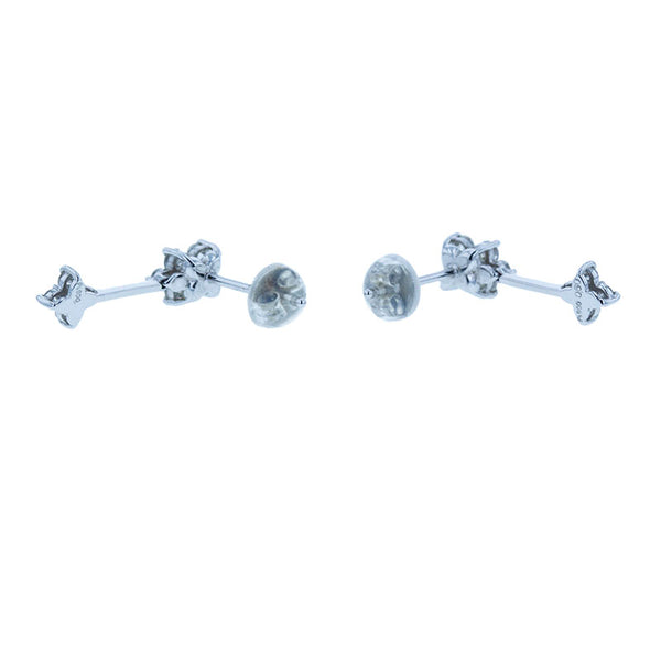 Pt900 プラチナ ダイヤ0.60ct ピアス レディース 【中古】