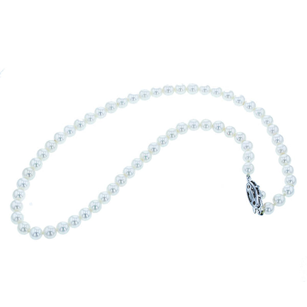 メタル アコヤパール6～6.5mm ネックレス レディース 【中古】