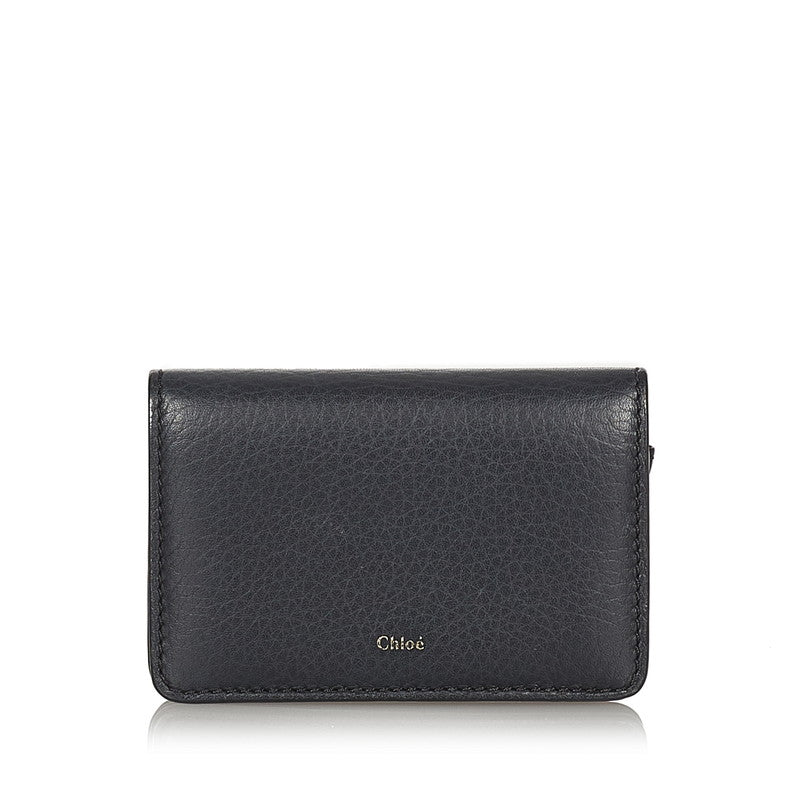 クロエ ブラック レザー カードケース レディース Chloe 【中古】