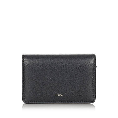 クロエ ブラック レザー カードケース レディース Chloe 【中古】